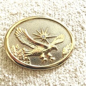 Vintage Gold Eagle Belt Buckle